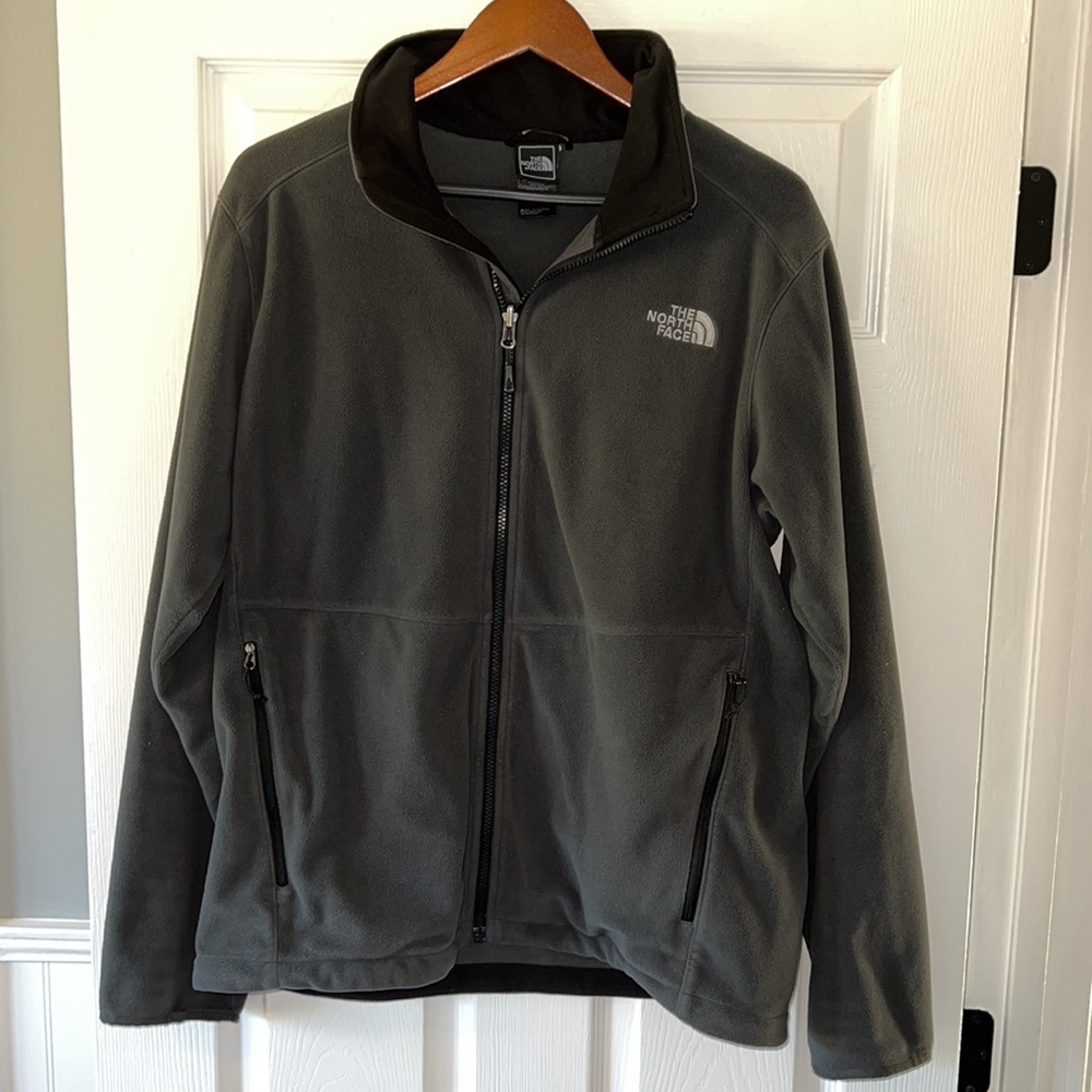 The North Face grey fleece zip up